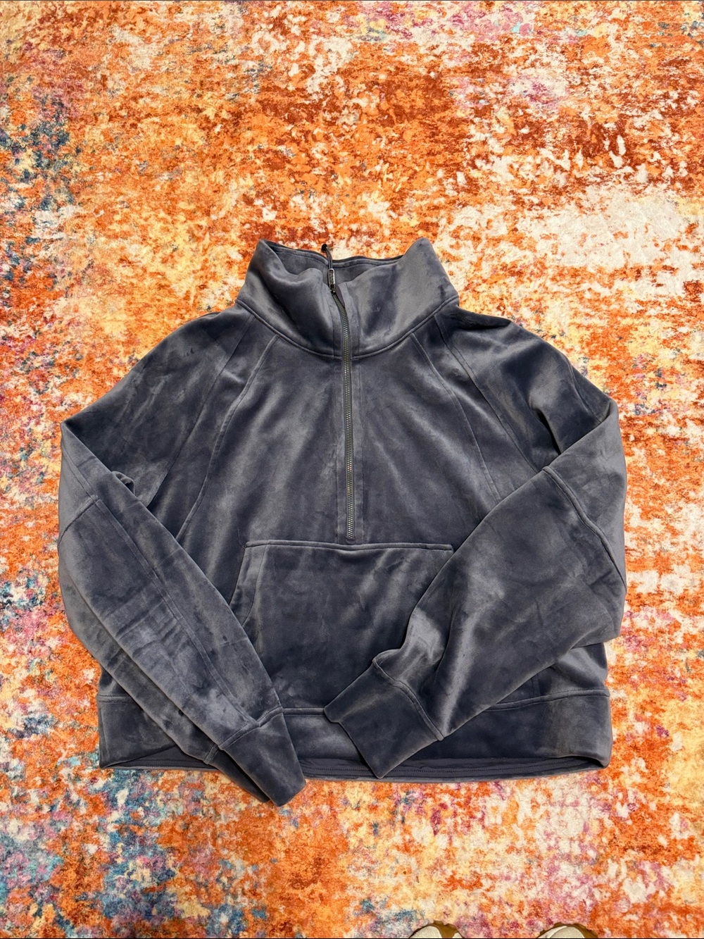 Woman’s Lululemon Half-Zip Scuba- Charcoal